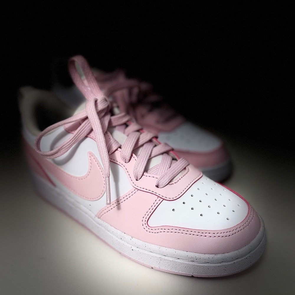 Nike Blush Pink and White Athletic Shoes